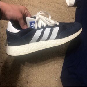 Adidas Blue and White Sneakers